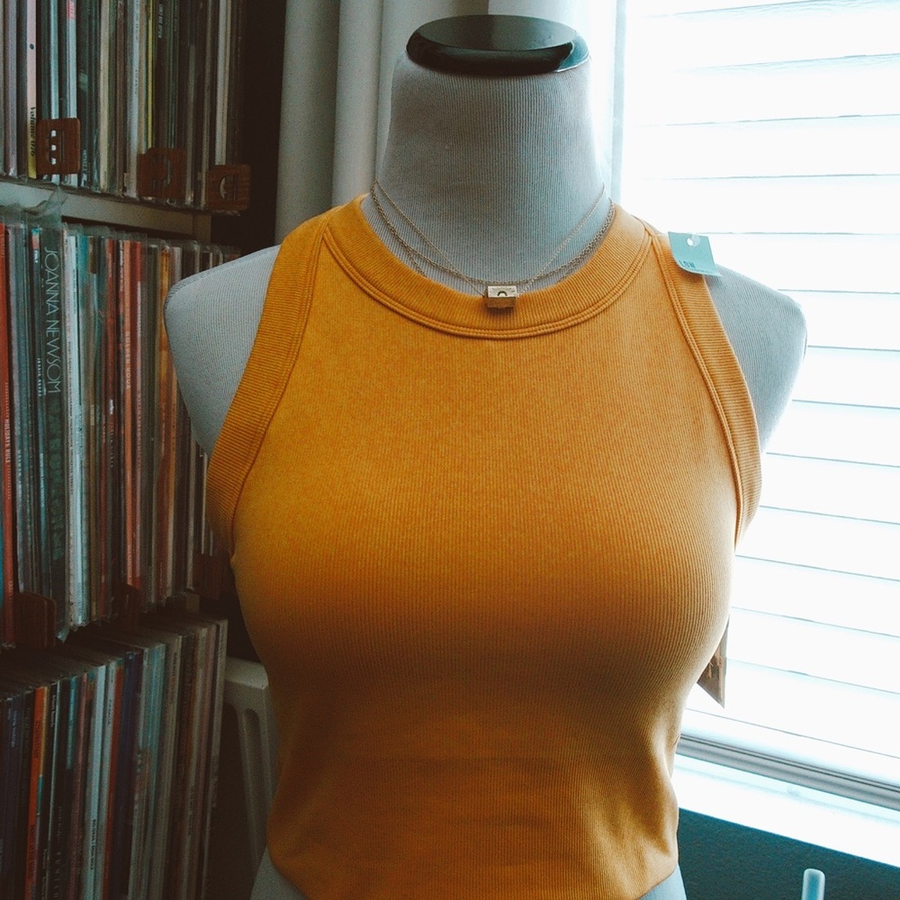 DSG Gold Tank Top Fitted Crop Style